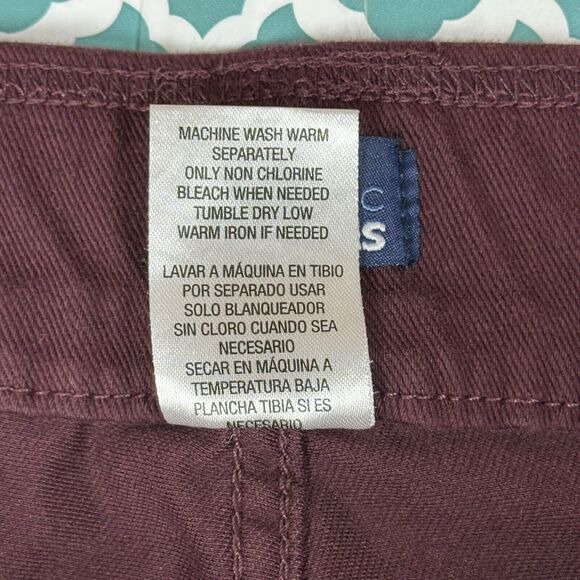 Basic Editions Jeggings Women’s Size XXL Maroon Pants Burgundy  Pull On Stretch - Picture 16 of 16